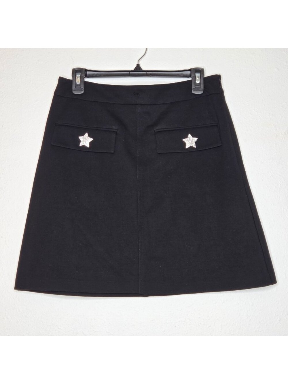 NWT Isaac Mizrahi Women's Ponte Pocket Mini Skirt - Black